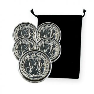2015 BU 1 oz. Silver Britannia Coins from The Royal Mint (Wales)   Set of 5   7903861