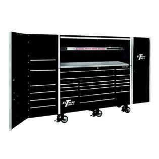 Extreme Tools  24 4 Drawer/2 Shelf Professional Side Cabinet in Black