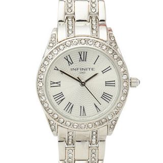 Infinite Ladies silver crystal embellished watch