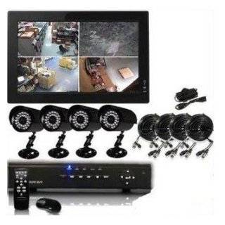 Angel 4 Channel H.264 DVR Complete IR Night Vision Camera System Kit 