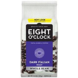 Eight OClock Coffee, French Roast Whole Bean, 12 Ounce Bag (Pack of 4 