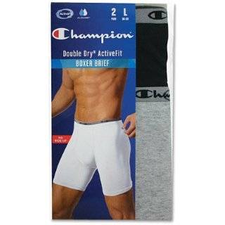 Champion Double Dry® Active Fit Mens Boxer Briefs 2 Pack # U477GG