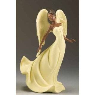   of 3 Black Angel Figures Figurines African American