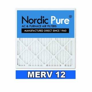 Nordic Pure 16x25x1 AC Furnace Air Filters MERV 12, Box of 6