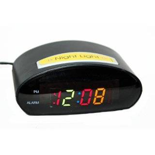 Equity by La Crosse30222 Multi Color LED Alarm Clock