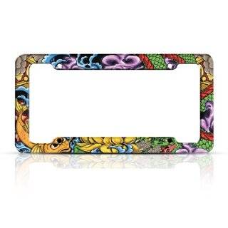 Colorfull Tatoo Art License Plate Frame perfect for your Car Truck 