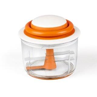 Boon Mush Manual Baby Food Processor, Tangerine