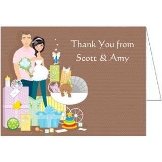 Baby Shower Gifts Couple Shower Baby Shower Thank You Cards   Set of 