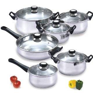  10 Piece Stainless Steel Cookware Set