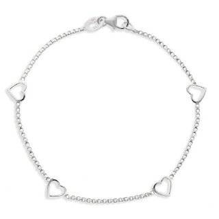   Thin Link with Bead Stations Chain Bracelets, 7 Jewelry 