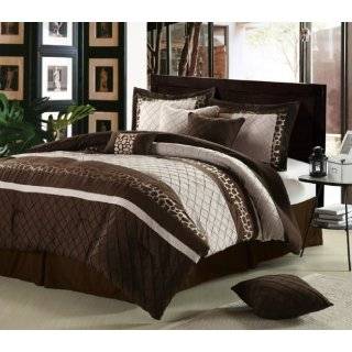   BED IN A BAG CHOCOLATE COMFORTER QUILT SET WITH THROW