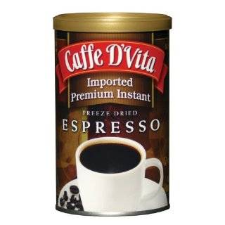 Caffe DVita Imported Instant Espresso, 3 Ounce Canisters (Pack of 6)