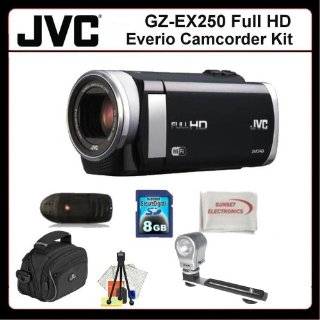   Everio Camcorder Kit Includes JVC GZ EX250 Full HD Everio Camcorder