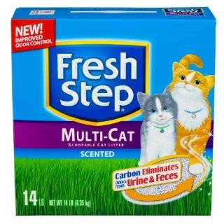 Fresh Step Multi Cat Scented, 14 Pound Boxes (Pack of 3)