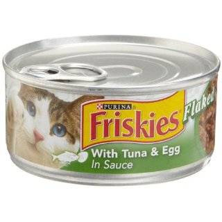 Friskies Cat Food Flaked with Tuna & Egg in Sauce, 5.5 Ounce Cans 