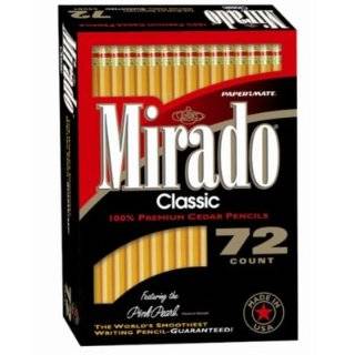  Paper Mate Mirado #2.5 Classic Medium Firm Lead Pencils 