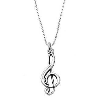  Sterling Silver Music Note Charm Jewelry