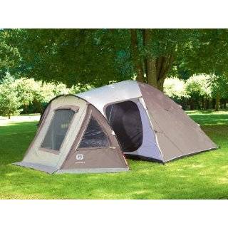 Outbound Longhouse 6 Person Two Room Family Dome Tent (Brown, Large)