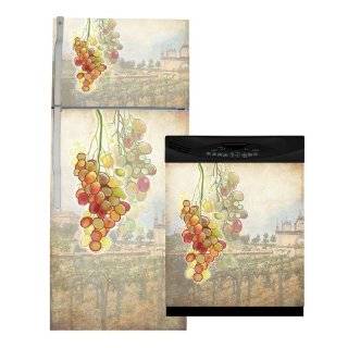   Art Tuscan Grapes Refrigerator and Dishwasher Combo Magnet (T&B) Cover