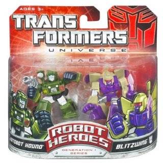 Transformers Universe Robot Heroes Autobot Hound and Blitzwing Action 