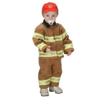 Jr. Fire Fighter Suit Tan Toddler Costume Toddler (18 Months)