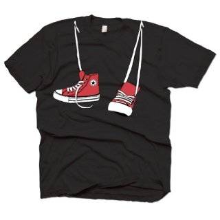  Hanging Sneakers T shirt, Old School High Tops T shirt 