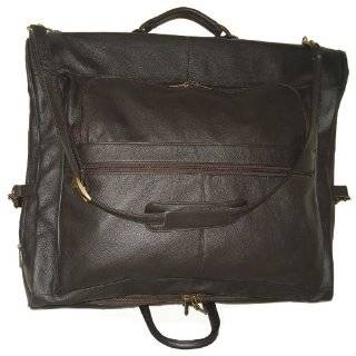 Chestnut Brown Leather Three suit Garment Bag (#2435 3)