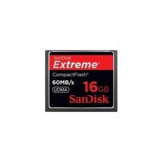 SanDisk 16GB 60MB/s Extreme Compact Flash Card SDCFX 016G A61 (US 