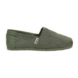 Toms Wmns Classics Blue Metallic Linen Shoes