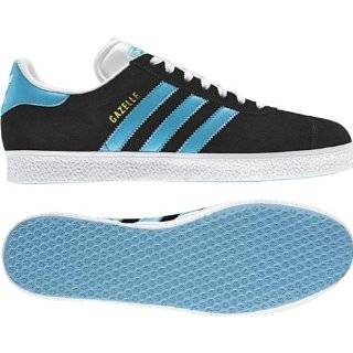 Adidas Mens Gazelle 2 Casual Shoe Black, Sky Blue, White