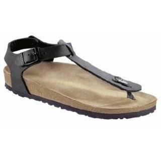 Birkenstock thongs Kairo from Nubuck in Jet Black with a regular 