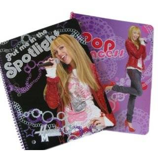 Disney Hannah Montana Notebokos   2 pcs Spiral Notebooks (Assorted 