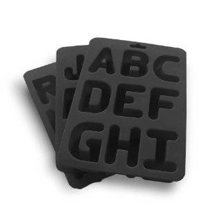 Suck UK Alphabet Ice Silicone Rubber Ice Cube Trays