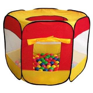 100 Pit Ball Play Tent Popup Hexagon Mesh Kids House Twist Pool