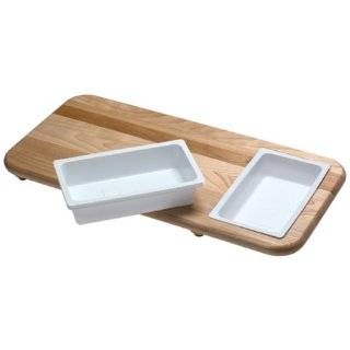  Dexas OTS Bamboo Board with Silicone Strainer Kitchen 