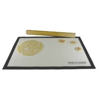 World Cuisine Nonstick 25.37 by 17 1/2 Inch Pastry Mat