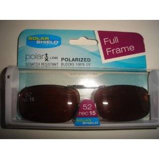  Solar Shield Polarized Clip On Full Frame Sunglasses 52 