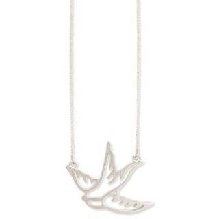   Gold Metal Bird Necklace Nature Inspired Jewelry by Zad Jewelry