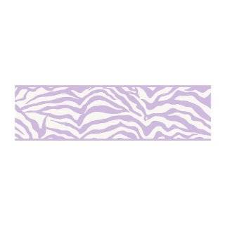   Forever JE3671B Girly Glam Zebra Pre Pasted Wallpaper Border, Purple