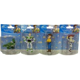Disney Toy Story Set of 4 Cake Toppers Toy Figurines Woody, Buzz 