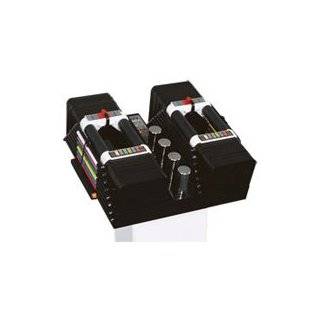 PowerBlock Elite 5 90 Lb. Set w White Stand  Sports 