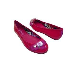 Coach Womens Clara Poppy Ballet Flat Shoes (Magenta/ Purple)